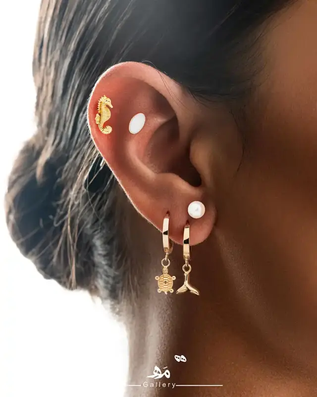 گوشواره روکو لاک پشت مه گالری