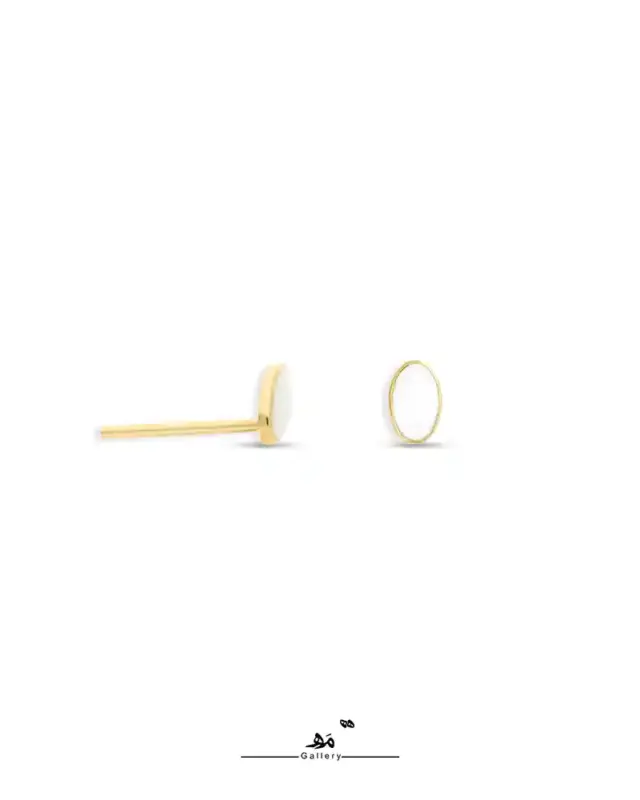 گوشواره میخی بیضی میناخور مه گالری